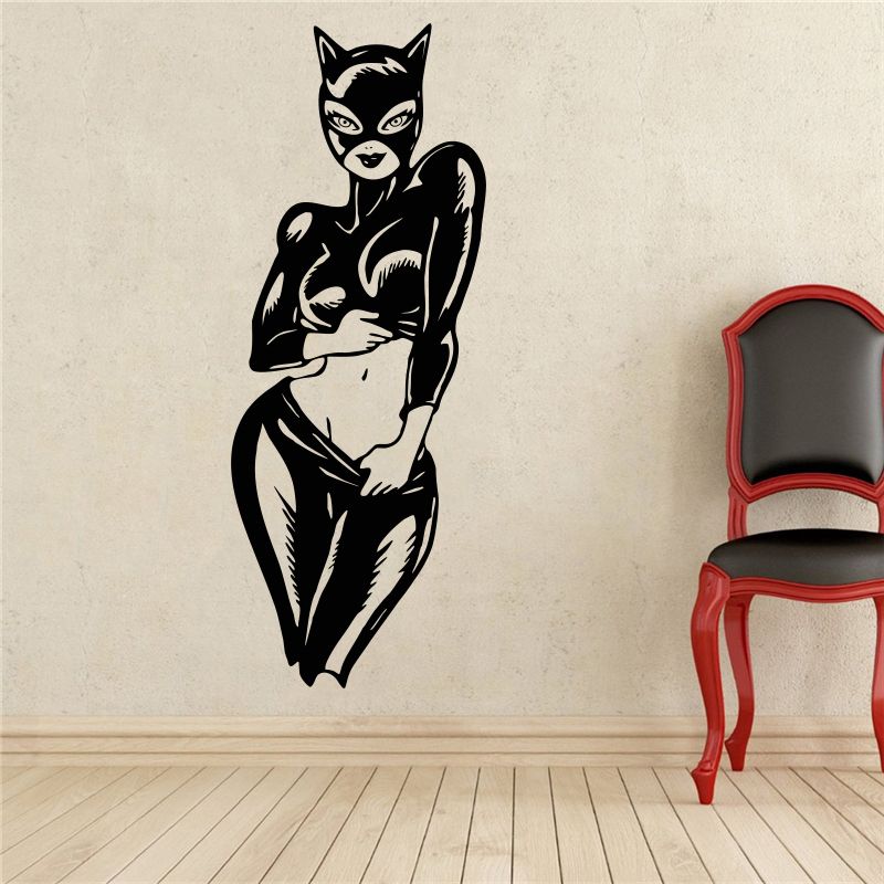 catwoman wall decal vinyl decal batman superhero comics anime