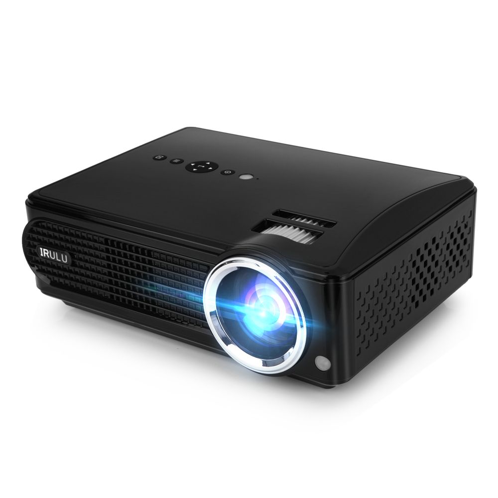 2019 US Stock! IRULU P4 Projector HD LED Projectors Brightness Native
