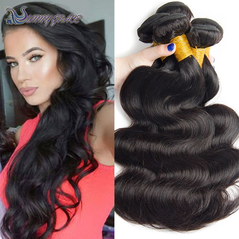 Cheap Body Wave Peruvian Malaysain Brazilian Remy Hair Extensions