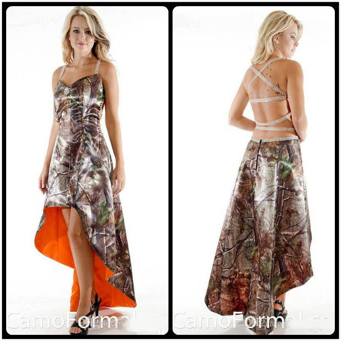 camo bridesmaid dress