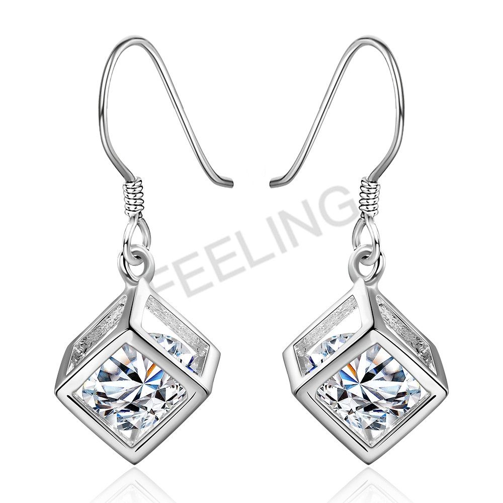 2018 Hot High Quality Fashion Long Earring With One Big Square 2018 Hot High Quality Fashion Long Earring With One Big Square Cubic Zirconia Chandelier Earrings From L Design 3 71 Dhgate Com