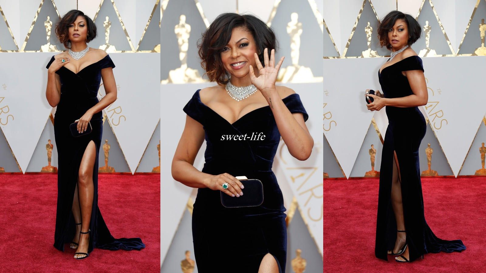 Oscars 2017 Best Dressed Red Carpet Party Gowns Off Shoulder Black