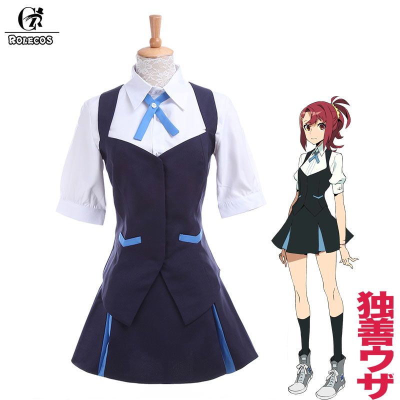Anime Cosplay Kiznaiver Chidori Takashiro School Uniform Cosplay