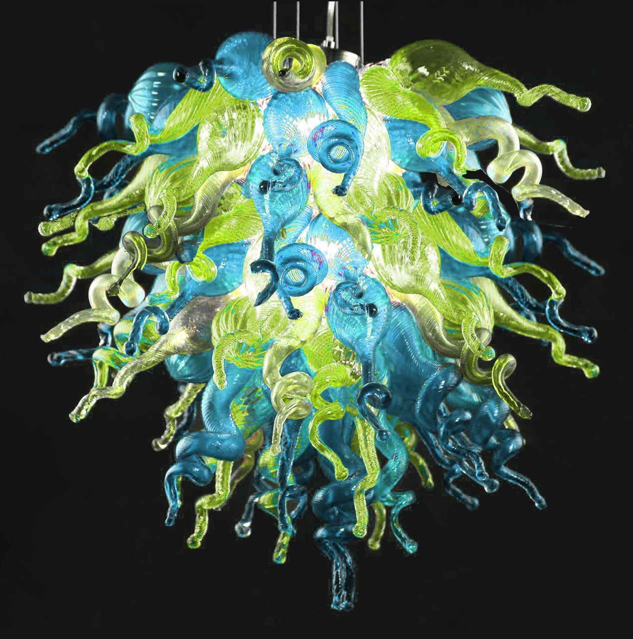 Mini Style Chihuly Light Fixtures Green And Blue Mixed Colorful Mini Style Chihuly Light Fixtures Green And Blue Mixed Colorful N Glass Chandelier Cute Rustic Modern Pendants Hanging Shades From