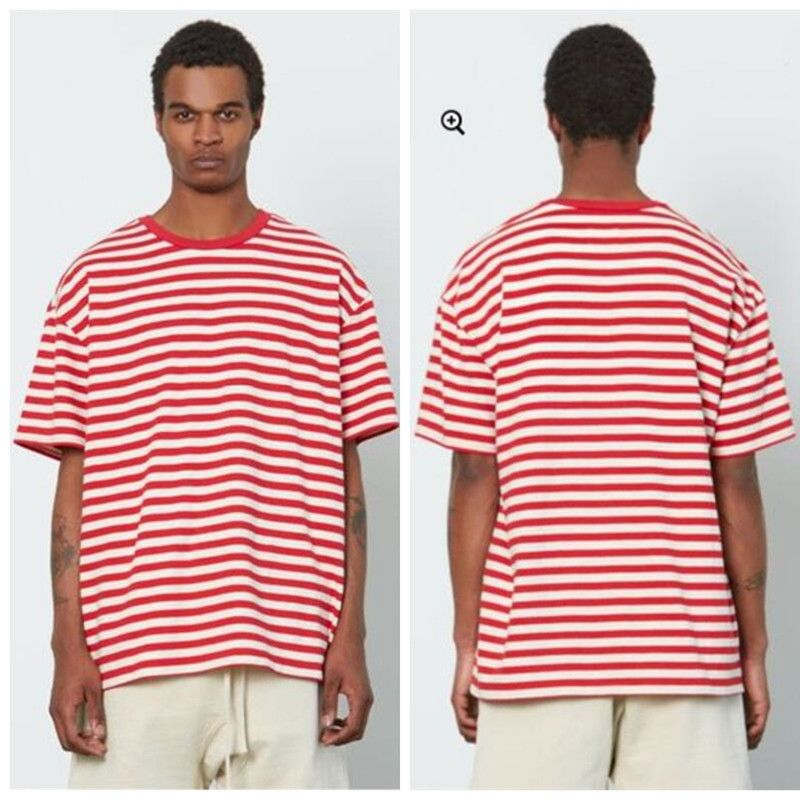 Acquista T Shirt Uomo Manica Corta A Righe Bianche Rosse A Maniche Corte T  Shirt Uomo Oversize A 12,52 € Dal Daisy1026 | It.DHgate.Com