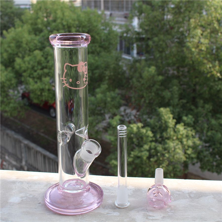 Wholesale Stylish And Cheap BRAND Hot Pink Hello Kitty Glass Bong High