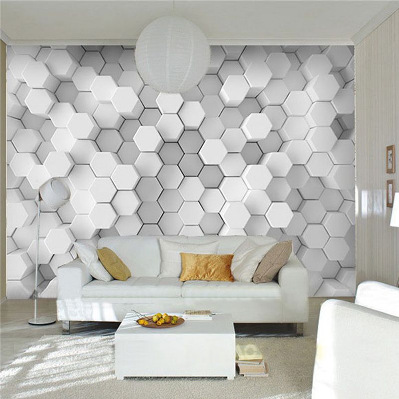 Custom Photo Wall Paper 3d Stereoscopic Geometric Wallpaper Office