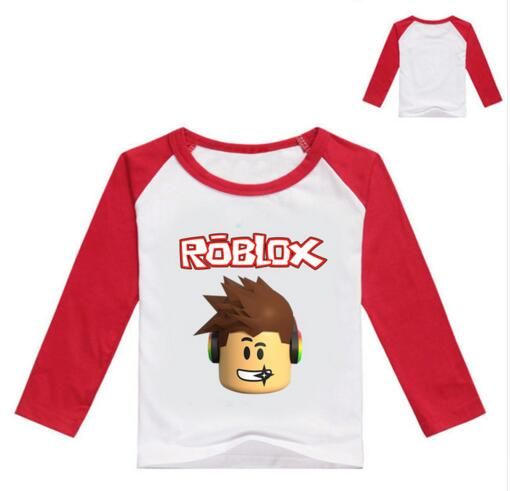 2017 Autumn Long Sleeve T Shirt For Girls Roblox Shirt Yellow Blouse For Boys Cotton Tee Sport Shirt Roblox Costume For Baby Boy - 