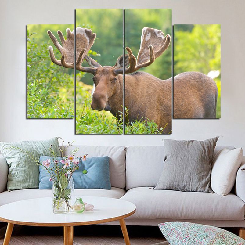 2018 Antlers Like Flowers Of Moose Frameless Paintings No 2018 Antlers Like Flowers Of Moose Frameless Paintings No Frameprintd On Canvas Wall Art Hd Print Painting Picture From Harlyx 13 17 Dhgate Com