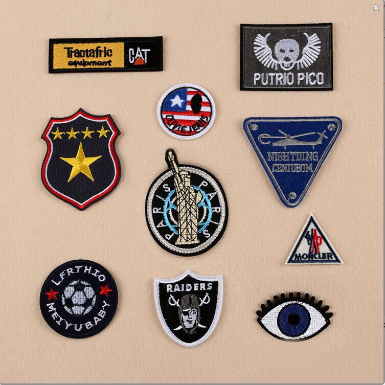 military badge biker stickers jacket patch for clothing iron on