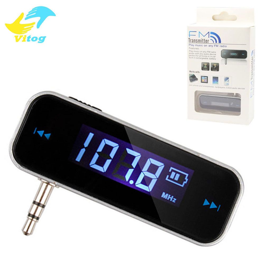 3.5mm Cell Phone Handsfree In Car FM Transmitter Mini Wireless