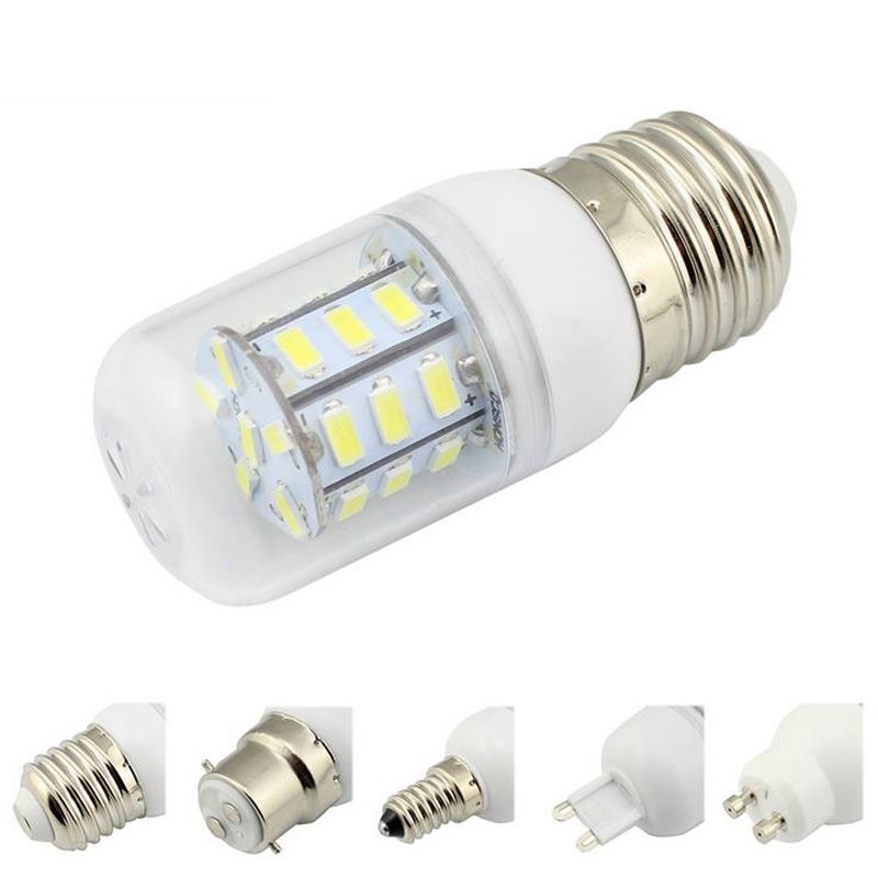 Led Lamp E27 E14 E26 E12 B22 G9 Gu10 5730 Smd Corn Bulb 9v 30v Led Lamp E27 E14 E26 E12 B22 G9 Gu10 5730 Smd Corn Bulb 9v 30v Chandelier White Warm Energy Saving 7 Watt 60w From