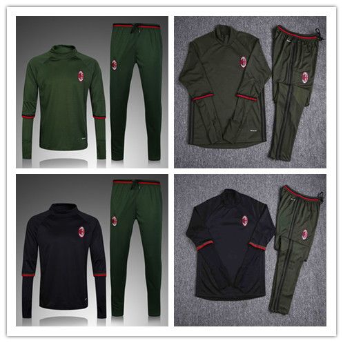 traje AC Milan manga larga traje AC Milan manga larga