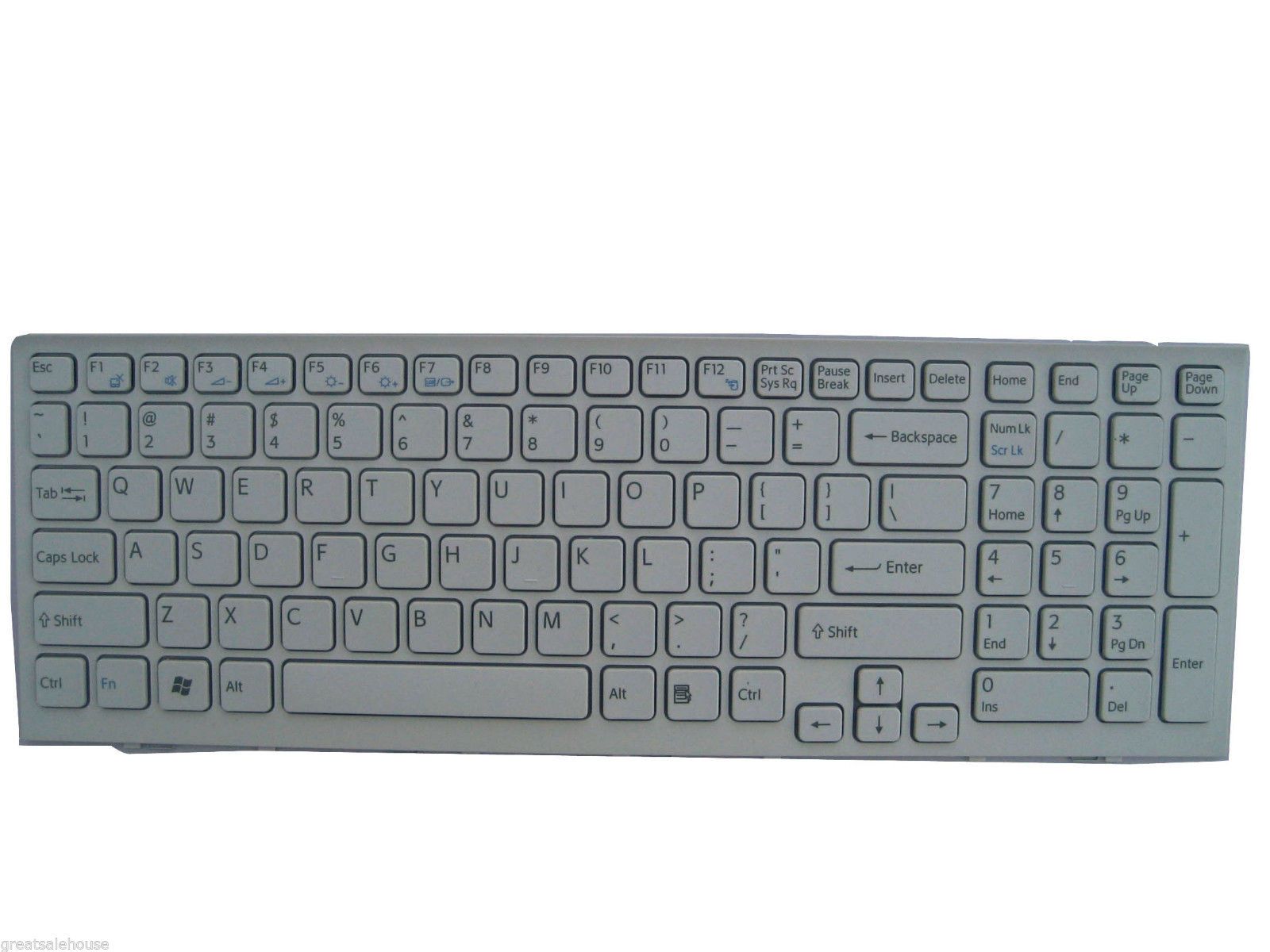 Replacement White New Keyboard For Sony Vaio 148969211 With Frame Replacement White New Keyboard For Sony Vaio 148969211 With Frame Laptop Us Picture Of Computer From Computer2006