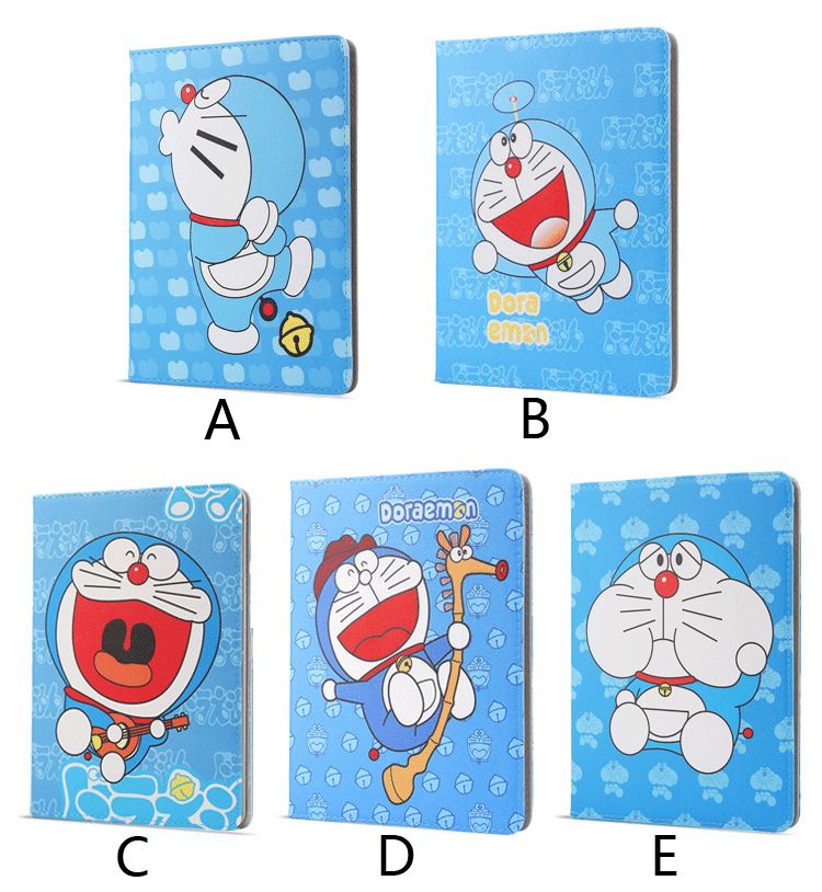 Case For Ipad 2 3 4 Cartoon Doraemon PU Leather Cover For Apple Ipad2