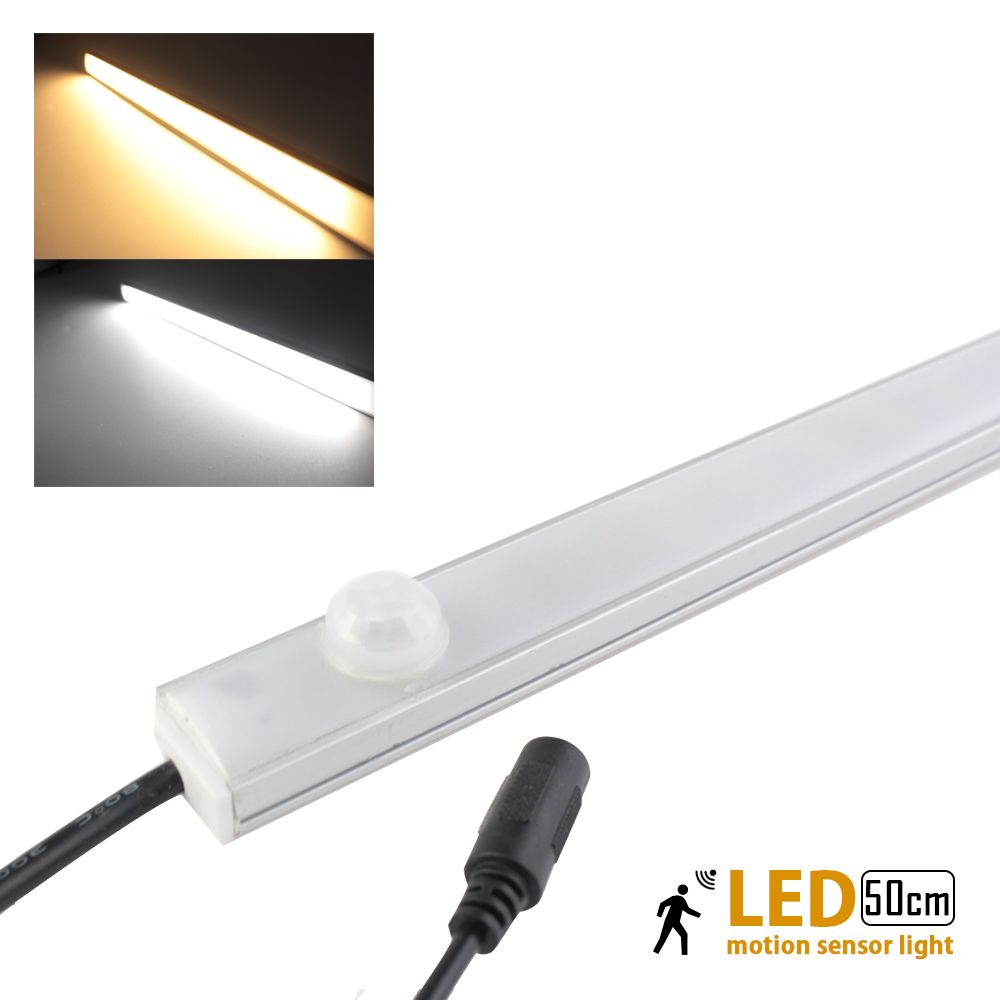 Whole Led Motion Sensor Light Pir Detector 50cm 12v10w Whole Led Motion Sensor Light Pir Detector 50cm 12v10w Kitchen Under Cabinet Lights Lamp For Closet Wardrobe Indoor Bulbs Direct T5