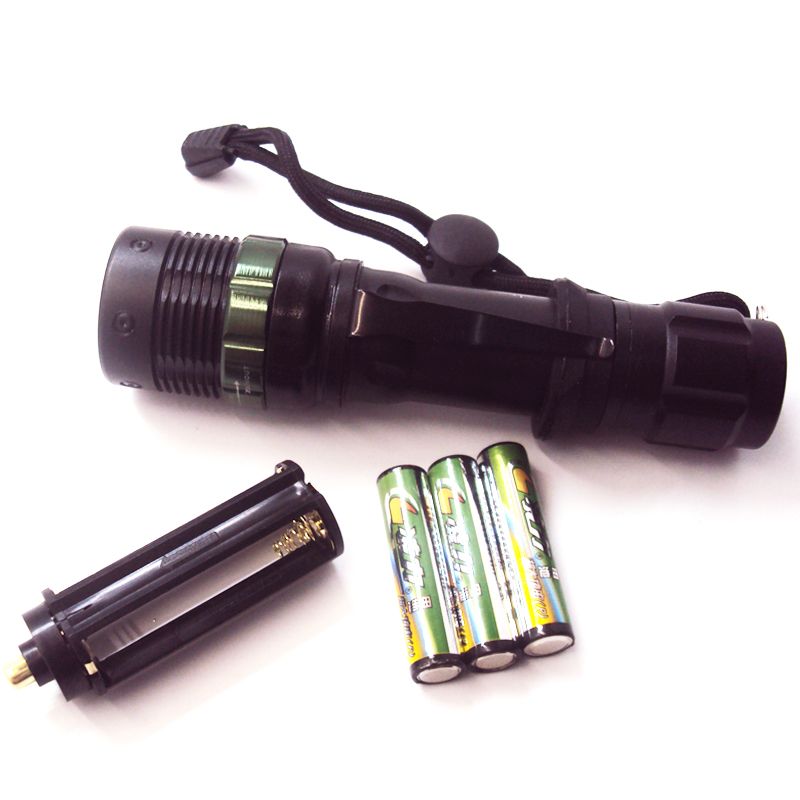 3AAA Battery Inlcuded LED Flashlights CREE Q5 LED High Power Super
