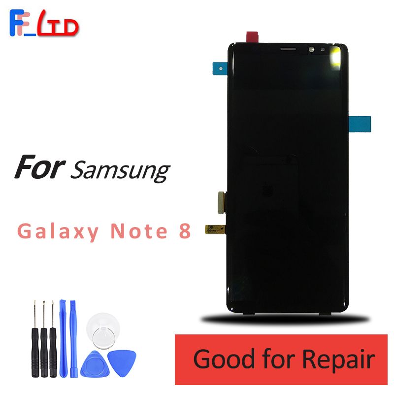 Samsung Galaxy Note 8 Cracked Screen Glass Repair Replacement Mail In Service Ebay