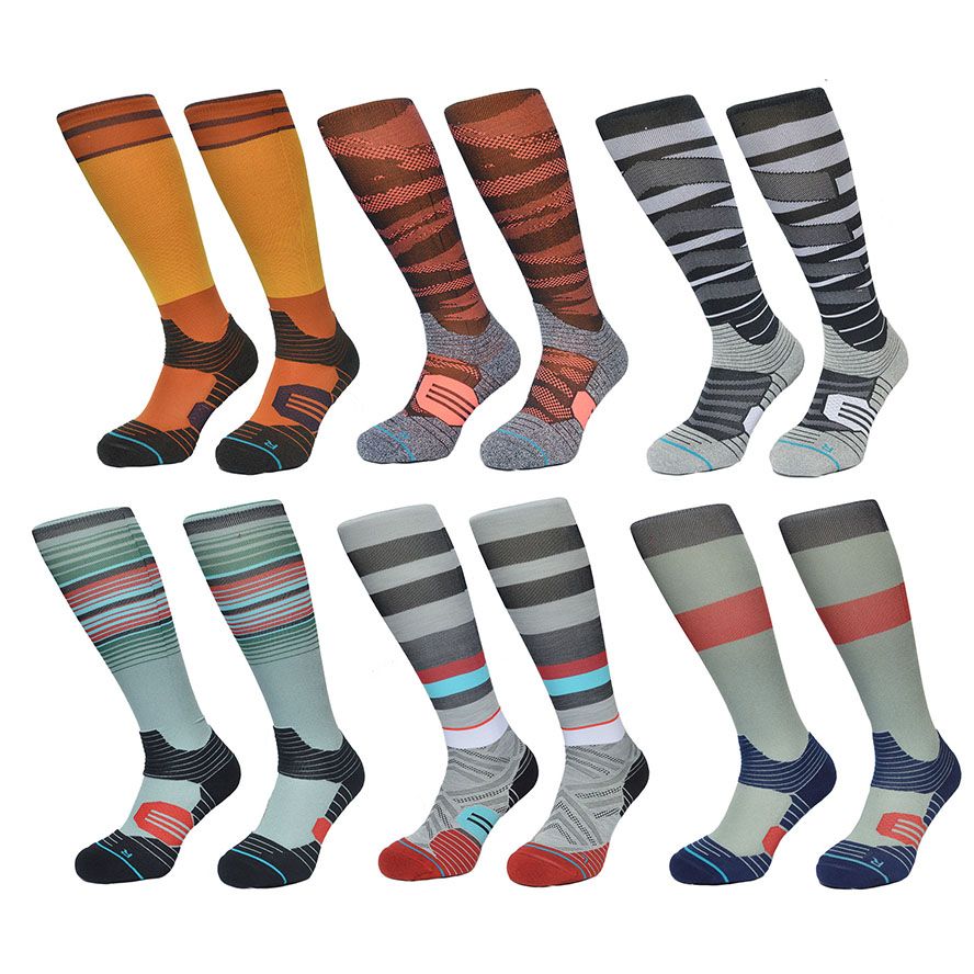2017 Usa Brand Running Socks Men Coolmax Compression Cycling Socks ...