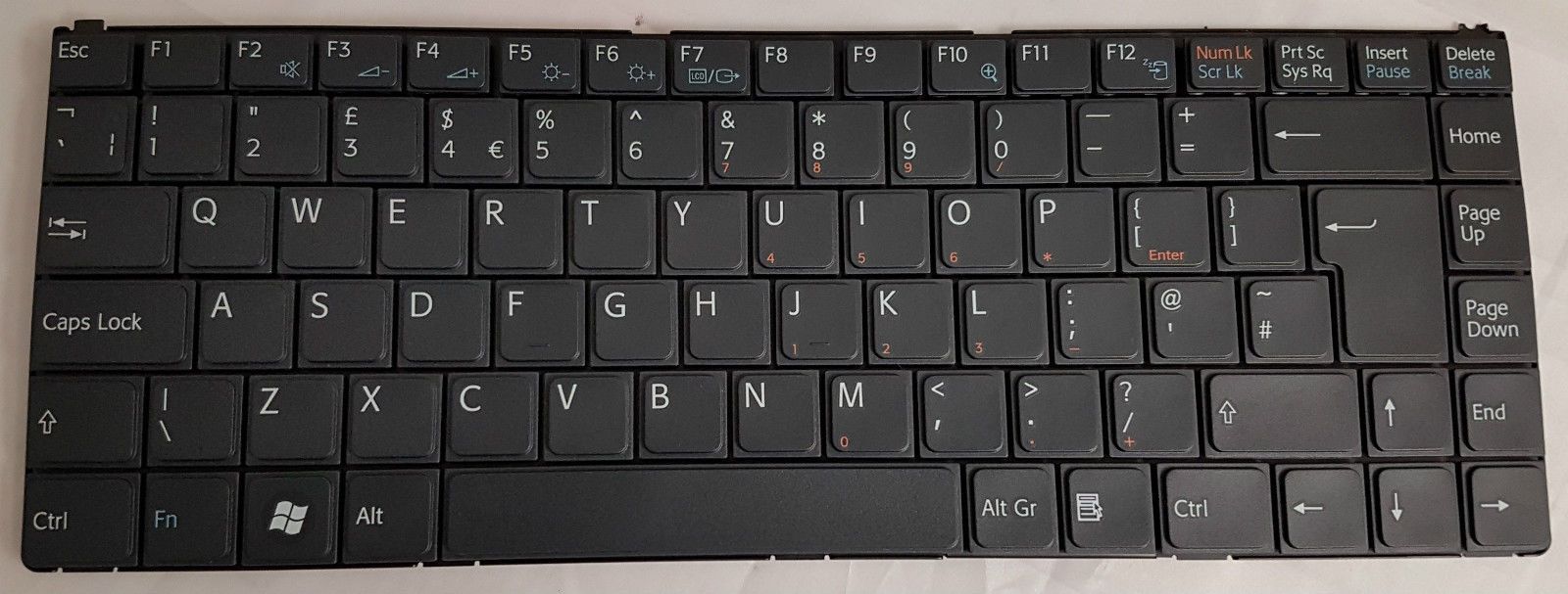 tastatur på computer