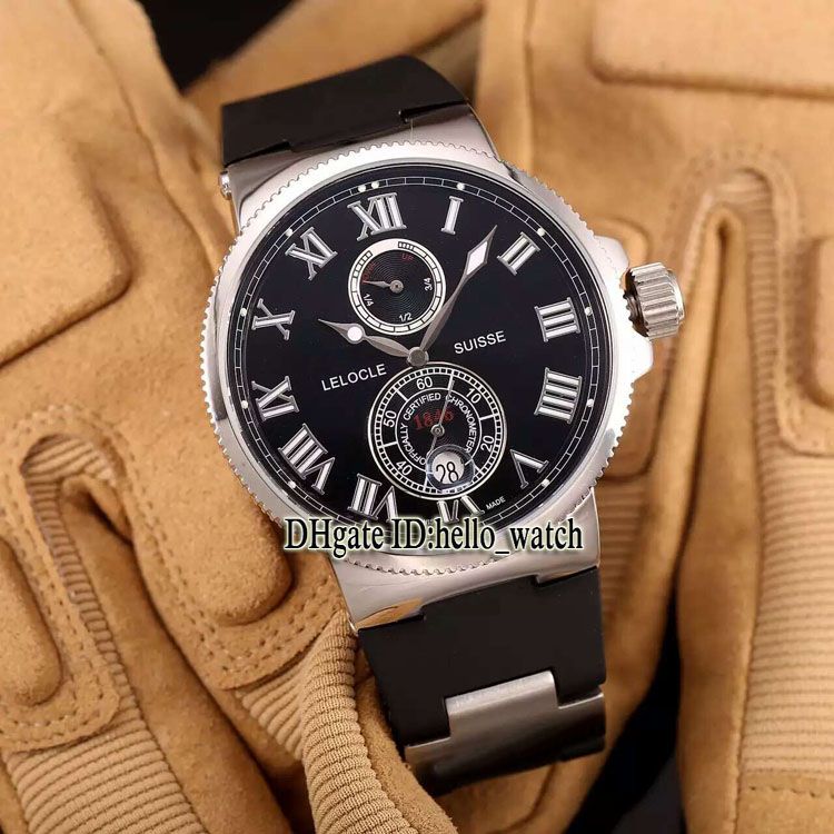 Compra Barato Nuevo Maxi Marine Cronómetro Fabricación 1183 122 3 / 42 V2  Negro Dial Automático Reloj Para Hombre Reserva De Energía Correa De Caucho Relojes  Nuevos Barato | Entrega Rápida Y Calidad | Es.Dhgate