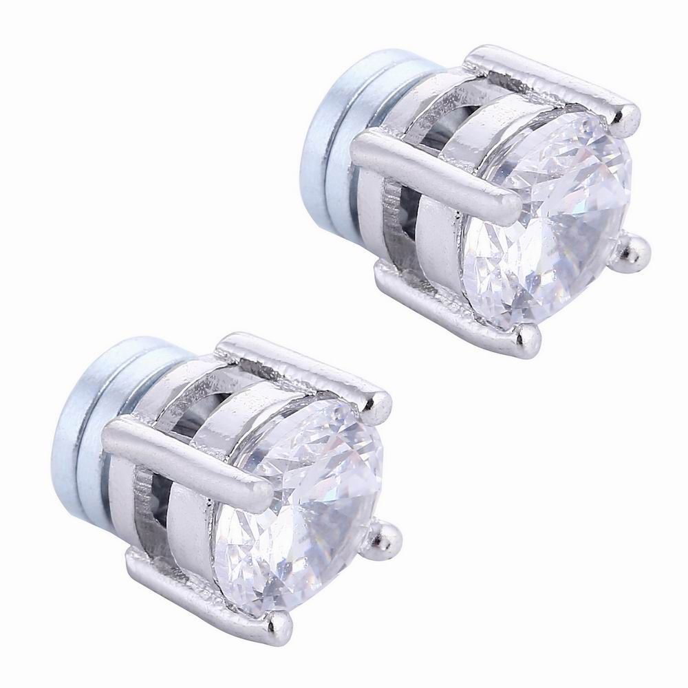 2019 Shiny Crystal Medical Ear Stud Earrings For Women Men White Black