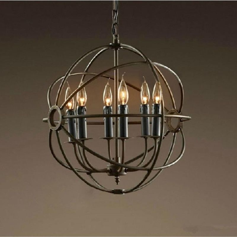 Rh Lighting Restoration Hardware Vintage Pendant Lamp Foucault S Rh Lighting Restoration Hardware Vintage Pendant Lamp Foucault S Iron Orb Handelier Rustic Loft Light 40cm 50cm 60cm Black Rust Nautical