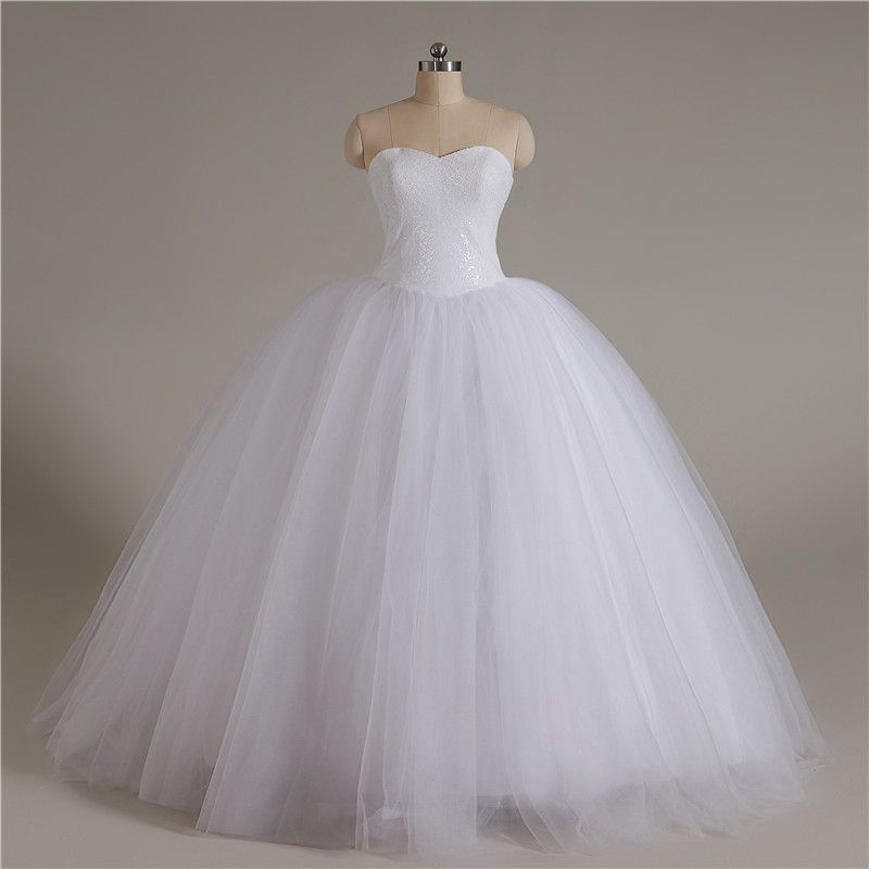Custom Made Wedding Dress 2017 Cheap Celebrity Strapless Vintage Tulle
