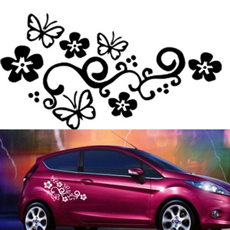 2018 Waterproof Universal Flower And Butterfly Car Sticker Pvc For 2018 Waterproof Universal Flower And Butterfly Car Sticker Pvc For