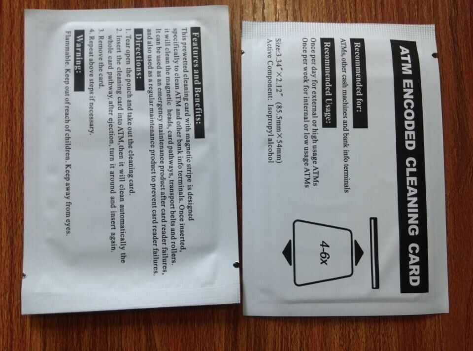 2020 ATM Cleaning Card With A Stripe From Sks2012, 0.44