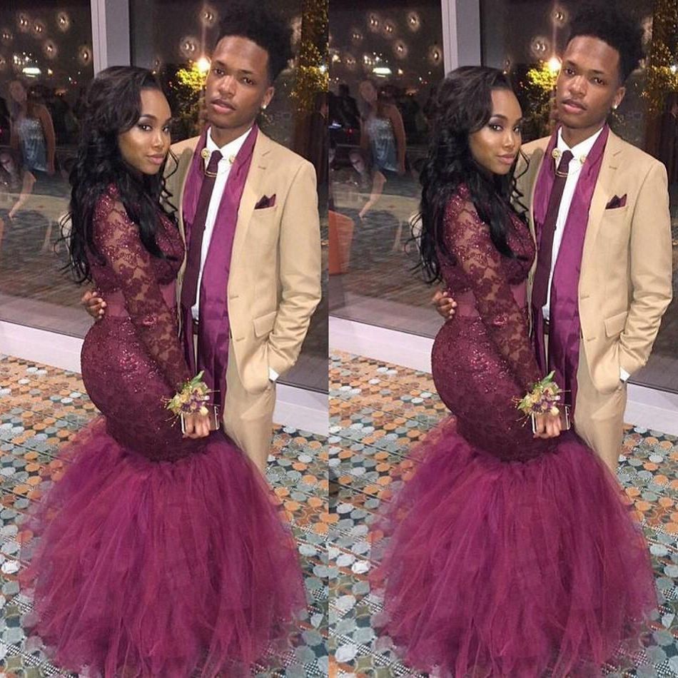 vestidos de gala cor de vinho