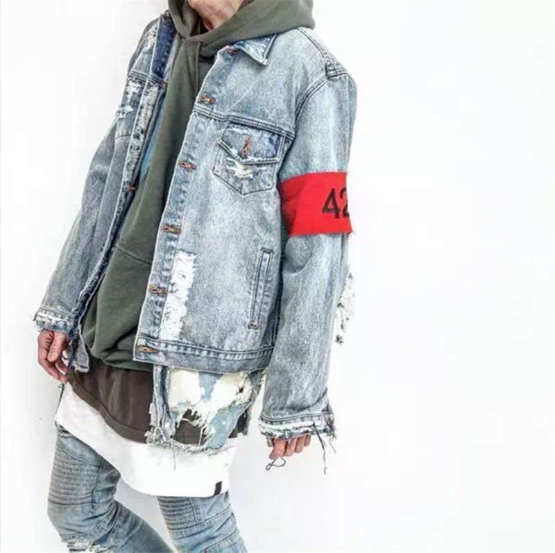 Acquistare Giacca Di Jeans Strappata 424 Bracciali Di Jeans Hip Hop Denim  Uomo Donna Moda Giacca Bomber Da Uomo Giacca A Vento Da Uomo Streetwear  Abito Da Donna Economico | Consegna Veloce
