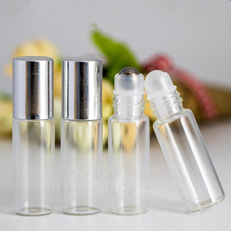 4ML Mini Glass Bottle, Perfumes Sample Vial,Small Essential Oil Bottle