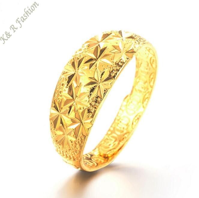  2019  2019 NEW Design  Gold  Star Rings  For Women 24K Gold  