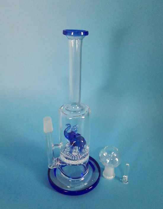 2019 9.5 Inches Tall Hookahs Elephant Glass Water Pipes With