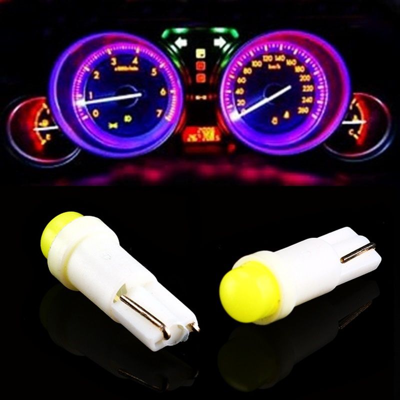 20pcs T5 W1 2w W3w 509t Car Interior Led Light Auto Wedge Gauge Dashboard Gauge Instrument Lamp Bulb 12v White Blue Red Green Yellow