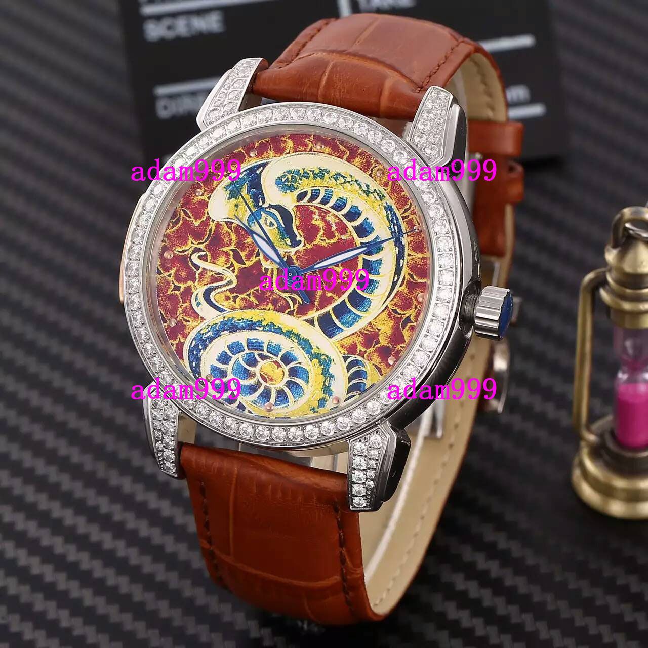 Swiss Brand Wholesale Luxury Business Stainless Diamond Bezel Dial Men
