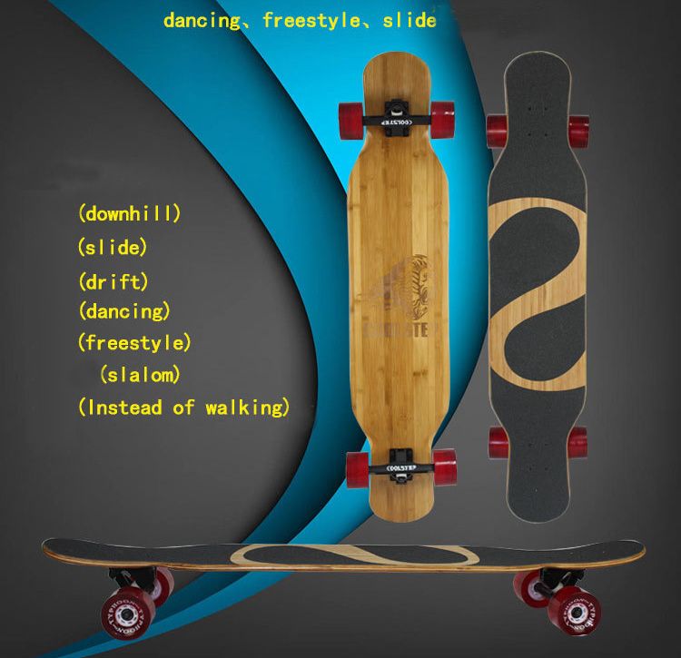 2019 FS LB46 Freestyle Dancing Longboard Skateboard With Bamboo