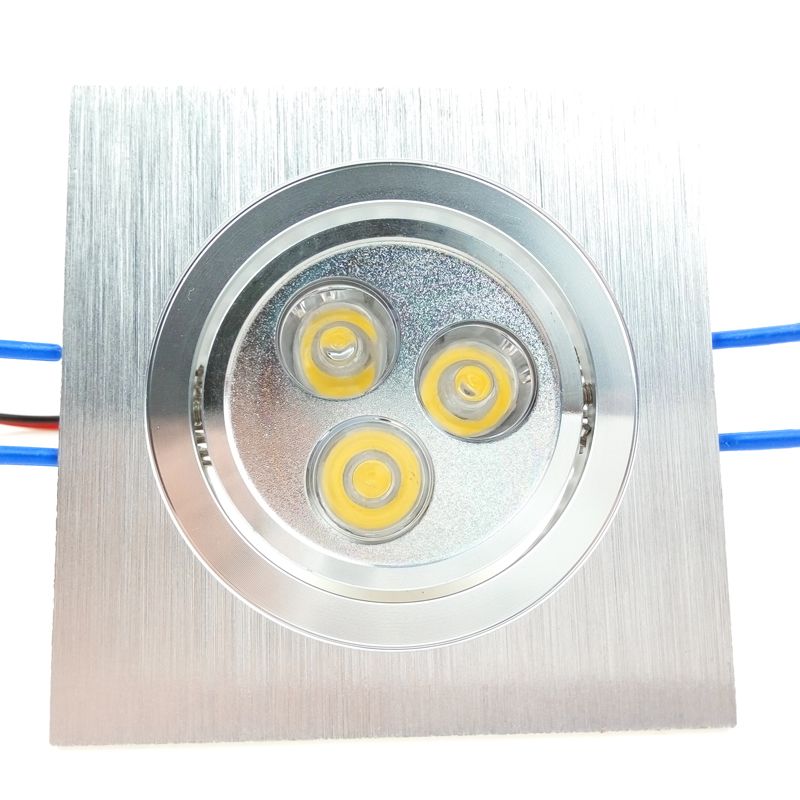 Großhandel Quadratische Unterputz LED Leuchten Deckenspot 6W 3W 110V