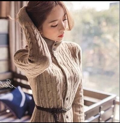 2018 Sweater Cardigan 2017 Winter Korean Vintage Slim Long Sweater 2018 Sweater Cardigan 2017 Winter Korean Vintage Slim Long Sweater
