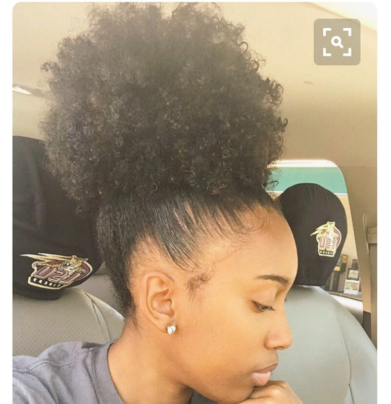 120g Remy Human Hair Ponytails Afro Puff Curly Brazilian Virgin