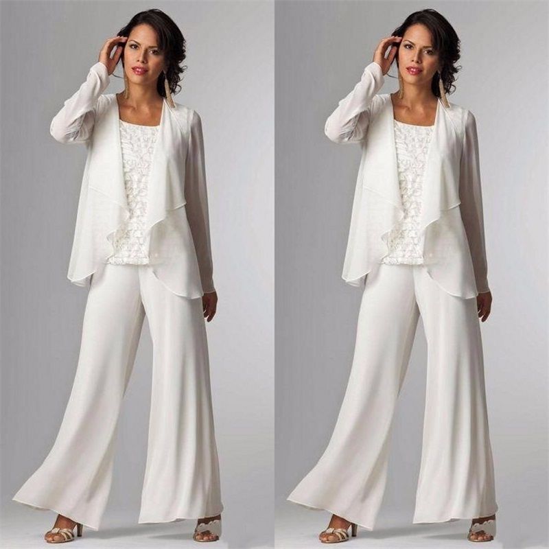 2018 elegant evening mother of the bride dresses ankle length long pant suit plus size special occasion