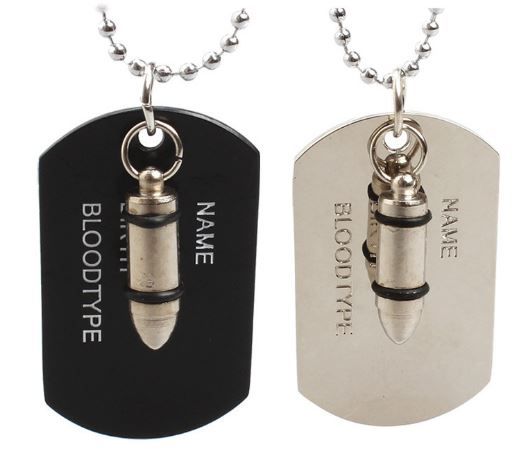 bullet dog tag