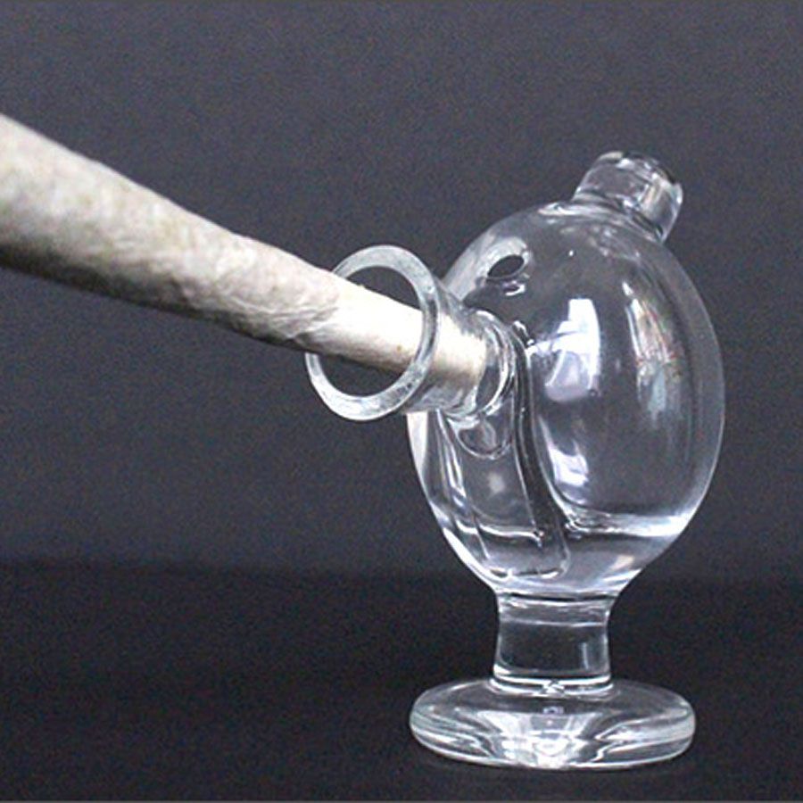 Smoking Glass Blunt Holder Joint Bubble Small Travel Mini Bongs Water