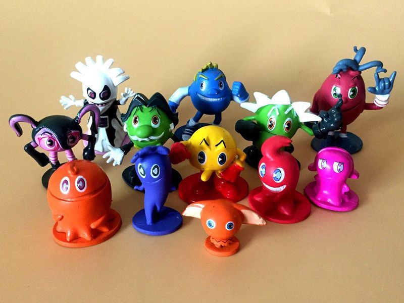 12pcs Pac-Man and the Ghostly Adventures action Figure Pacman figurine doll toy