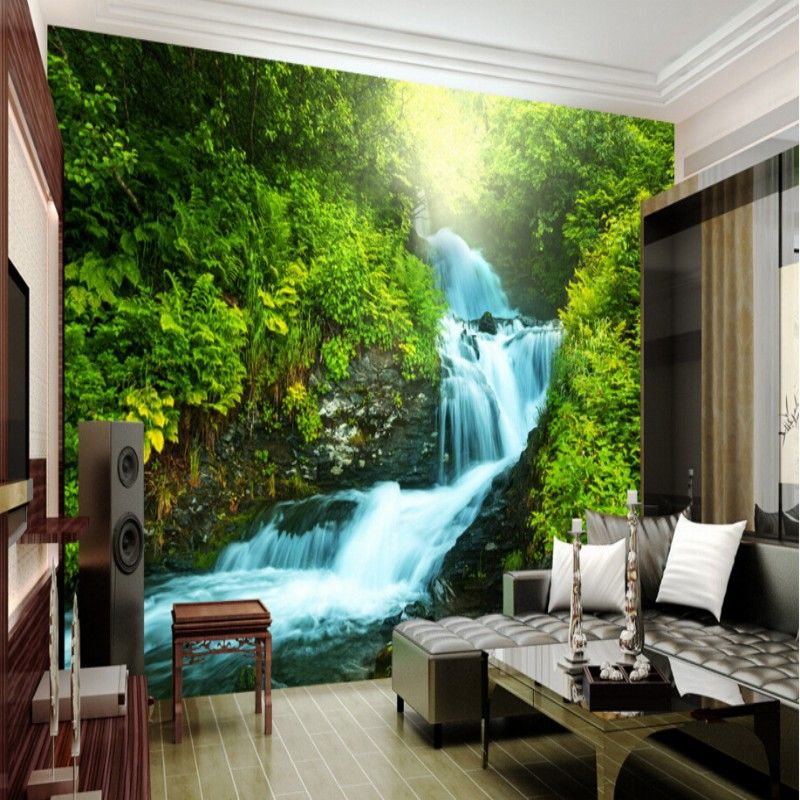 Wholesale Custom Nature Wallpaper 3d Stereoscopic 3d Photo Wall