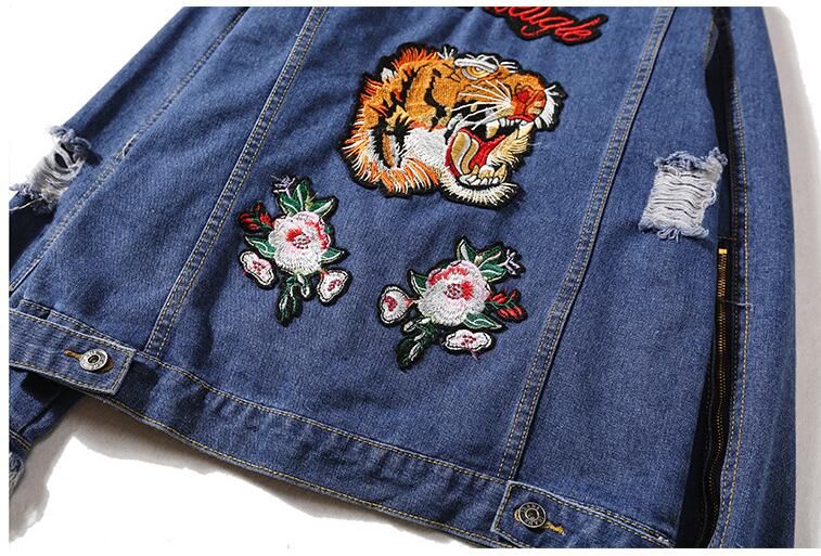 jaqueta jeans tigre