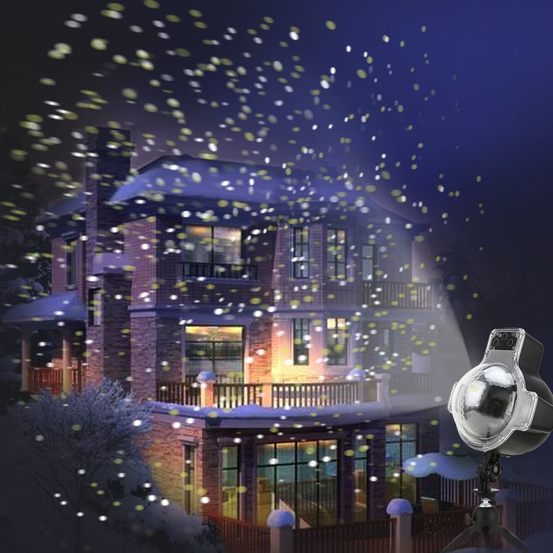 snowfall led lights rotating christmas projector light snowflake spotlight waterproof projector lamp for christmas party winter festival led stage light led - Led Christmas Projector snowfall led lights rotating christmas projector light snowflake spotlight waterproof projector lamp for christmas party winter festival led stage light led - Led Christmas Projector