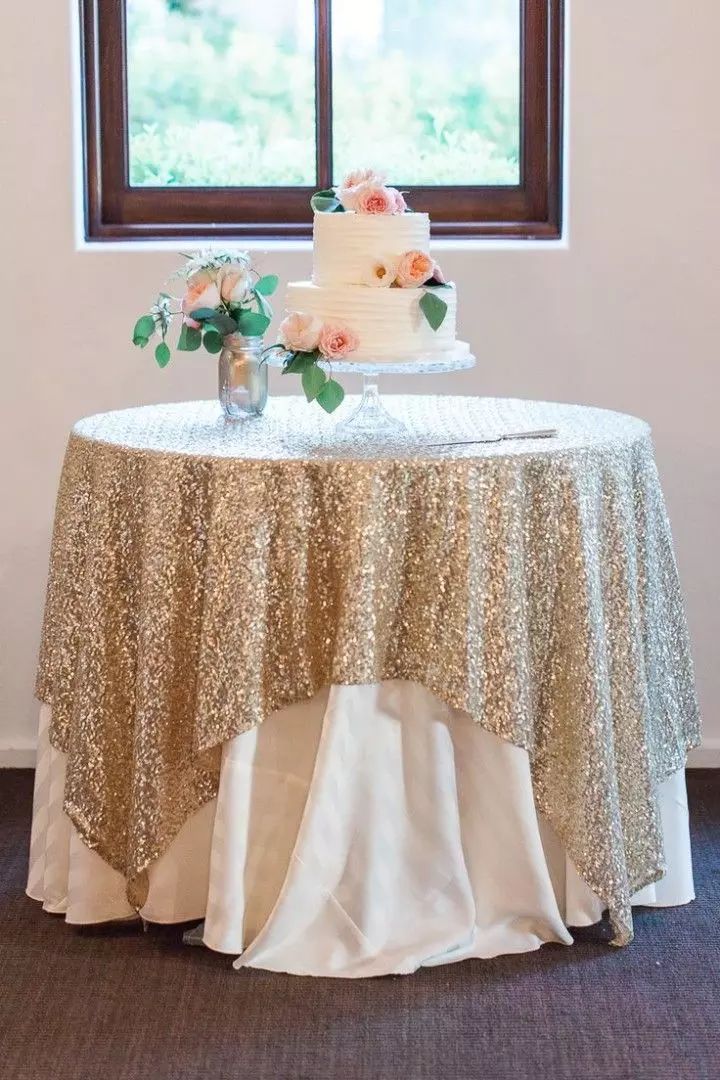 2018 Bling Sequins Round Table Cloth Custom Size Evening Party 2018 Bling Sequins Round Table Cloth Custom Size Evening Party Wedding Decorations Gold Silver Champagne Glitter Fabric Sequined 70