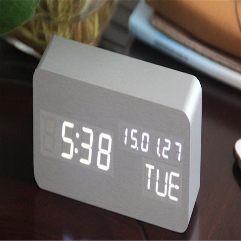 2020 Multipurpose Mini Digital Clock Electronic Alarm Clock LED Desk